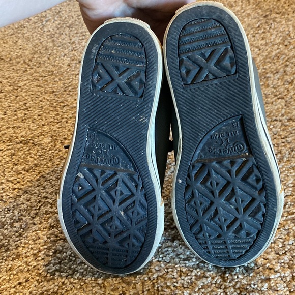 Converse All Star Kids Sneakers Grey Size 13 - Picture 7 of 10